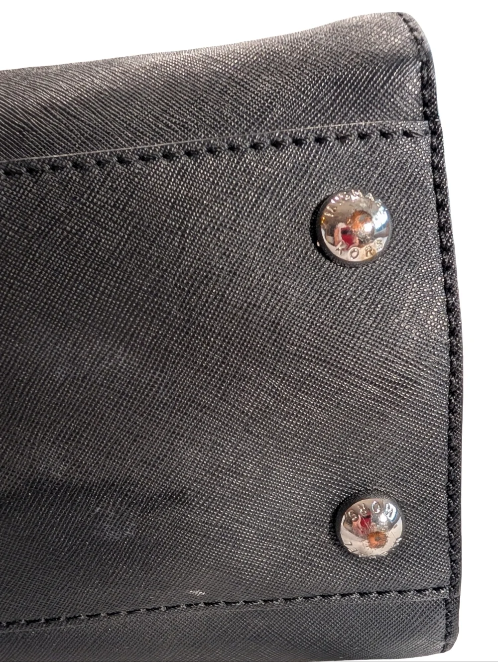Michael Kors Hamilton Large Black Saffiano Leather Tote - Picture 7 of 12